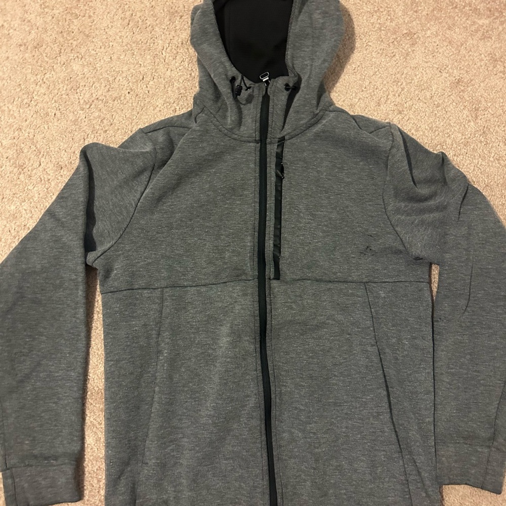 H&M gray full zip hoodie medium